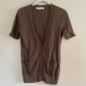 Ann Taylor Loft Short-Sleeved Cardigan